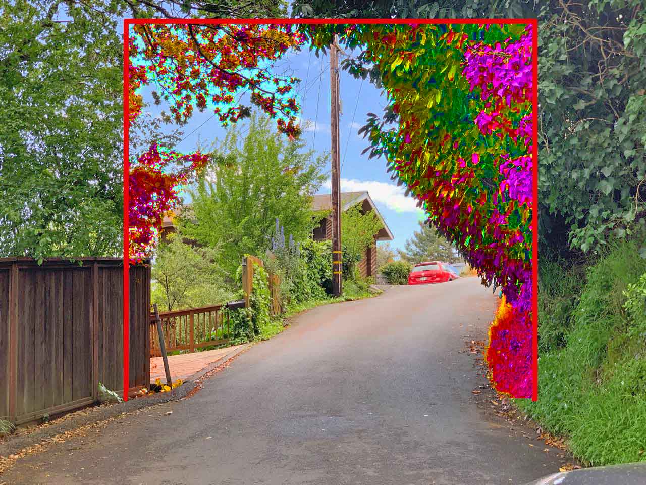 Vegetation clearance overlay — example 2